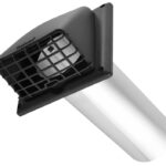 Imperial VT0741 Preferred Vent Hood with Guard, 7.1 in W Hood, 3.8 in D Hood, 6.3 in H Hood, 4 in Duct, Plastic Hood