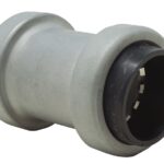 Southwire SIMPush 65070405 Conduit Coupling, 3/4 in Push-In, 1.28 in OD, Metal, 5/PK