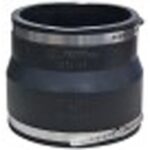 FERNCO P1002-64 Stock Coupling, 6 x 4 in, PVC, Black, 4.3 psi Pressure