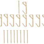 ProSource PH-122308-PS Picture Hanger, 20 lb, Steel, Polished Brass, Brass, Nail-In Mounting