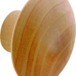 Prime-Line N 6756 Pull Knob, Hardwood, Raw
