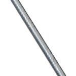 Stanley Hardware N179-465 Threaded Rod, 5/8-11 Thread, 24 in L, A Grade, Steel, Zinc, UNC Thread