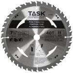 Task Supercut XT740B Finishing Saw Blade, 7-1/4 in Dia, 5/8 in Arbor, 40-Teeth, Tungsten Carbide Cutting Edge