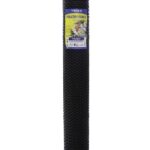 Tenax 72120346 Poultry Fence, 50 ft L, 4 ft W, 3/4 x 3/4 in Mesh, Plastic, Black