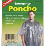 COGHLAN'S 9173 Emergency Poncho, One-Size, Polyethylene, Clear, Reusable Collar Sells in Quantity of 24