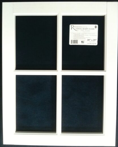Duo-Corp Renaissance Series 2025BS Barn Sash Window, 25 in H x 20 in W Window Size, Vinyl Frame Sells in Quantity of 3