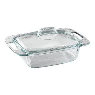 Pyrex® 1085801 2-Quart Easy-Grab Glass Casserole Dish - Clear