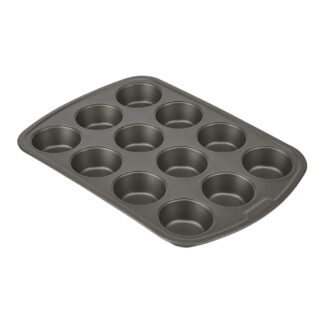 Goodcook® 4031 18" x 12" Steel Non-Stick 12-Cup Muffin Pan