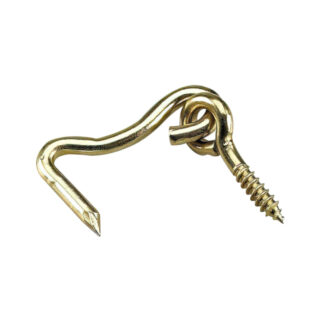 Onward 1375BR 1" Steel Gate Hook & Eye, 2 Pack  - Brass