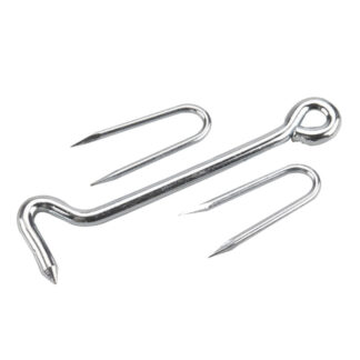 Onward 137XV 6" Heavy-Duty Steel Gate Hook & Staple - Zinc