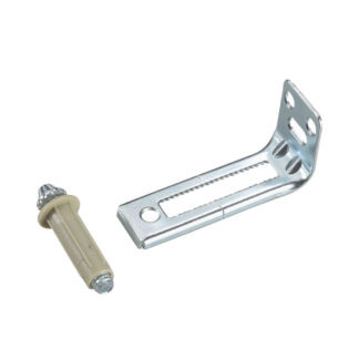 Onward 1423XR 7/16" Bi-Fold Door Bottom Pivot with Jamb Bracket - Zinc