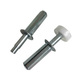 Onward 1427R 11mm Bi-Fold Door Top Pivot & Roller, 2 Pack - White & Zinc