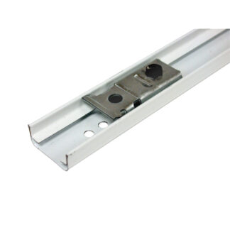 Onward 14324WBC 23-3/4" Steel Bi-Folding Door Mechanism Track - White