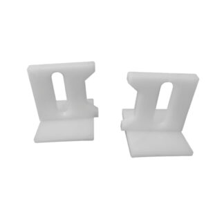 Onward 1477R 1.06" Plastic Pocket Door Bottom Guide, 2 Pack - White