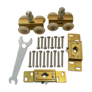 Onward 14792R Snap-In Mount Pocket Door Hanger Kit - Yellow Zinc