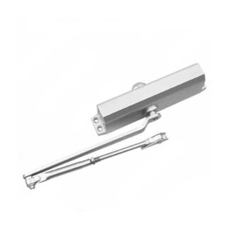 Onward 1600SI44BC 9.63" x 1.75" 1600 Series Grade 2 Fixed Power Door Closer - Satin Aluminum