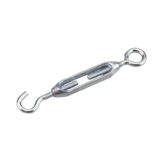 Onward 2022XB 5-1/2" x 3/16" 55lb Steel Hook-Eye Turnbuckle - Zinc