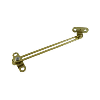 Onward 204BR 5-1/2" Right Position Steel Lid Support, 2 Pack - Brass