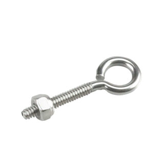 Onward 2102SSBC 2" x 3/16" Steel Eye Bolt with Nut - Stainless Steel