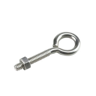 Onward 2107SSBC 2-1/2" x 1/4" Steel Eye Bolt with Nut - Stainless Steel