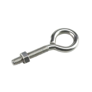 Onward 2112SSBC 3-1/4" x 5/16" Steel Eye Bolt with Nut - Stainless Steel