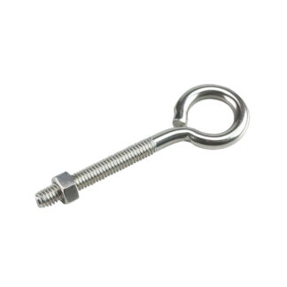 Onward 2113SSBC 4" x 5/16" Steel Eye Bolt with Nut - Stainless Steel