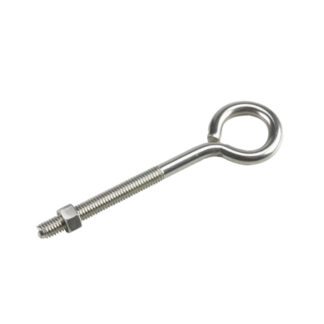 Onward 2119SSBC 6" x 3/8" Steel Eye Bolt with Nut - Stainless Steel