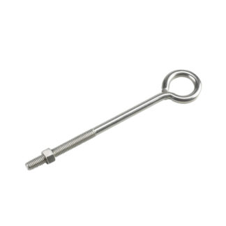 Onward 2120SSBC 8" x 3/8" Steel Eye Bolt with Nut - Stainless Steel