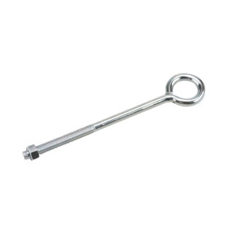 Onward 2120XB 8" x 3/8" Steel Eye Bolt with Nut - Zinc