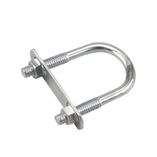 Onward 2122XB 2-1/2" x 5/16" Metal U-Bolt with Plate & Hex Nut - Zinc