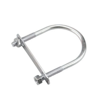 Onward 2125XB 3-1/2" x 5/16" Metal U-Bolt with Plate & Hex Nut - Zinc