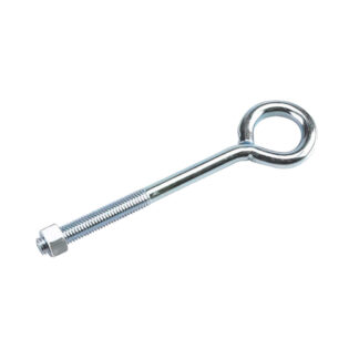 Onward 2128XBC 8" x 1/2" Steel Eye Bolt with Nut - Zinc