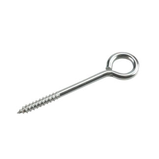 Onward 2151SSBC 3.74" x  0.20" Steel Eye Bolt with Lag Thread - Stainless Steel