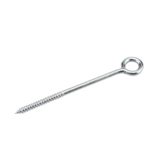 Onward 2156XB 8" x 3/8" Steel Eye Bolt with Lag Thread - Zinc