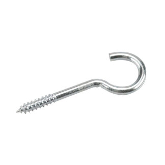 Onward 2169XB 4-3/8" x 1/4" Steel Screw Hook with Lag Thread - Zinc
