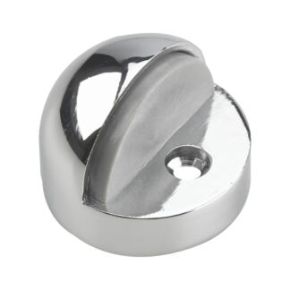 Onward 2185CR 1.77" x 1.38" High Profile Metal Dome Door Stop - Chrome