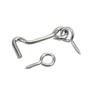 Onward 138XR 1-1/2" Steel Gate Hook & Eye, 2 Pack - Zinc