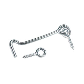 Onward 1395XR 3" Steel Gate Hook & Eye, 2 Pack - Zinc