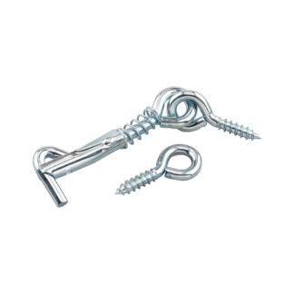 Onward 1405XR 2" Steel Safety Gate Hook & Eye, 2 Pack - Zinc