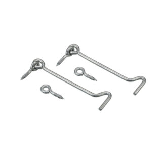 Onward 140GAR 4" Steel Gate Hook & Eye,2 Pack - Galvanized