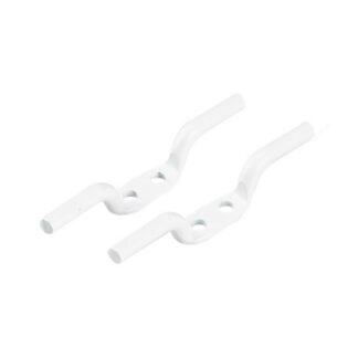 Onward 2197WV 2-1/2" Metal Rope Cleat, 2 Pack - White