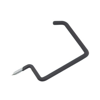 Onward 22515BC 9-3/8" Heavy-Duty Steel All-Purpose Square Hook - Black