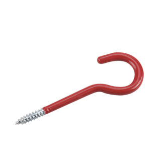 Onward 2256B 5-1/8" Steel Screw Hook - Red