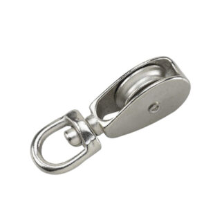 Onward 2306CBC 40lb Metal Single Swivel Pulley - Chrome