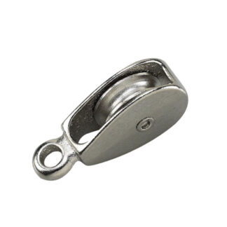 Onward 2316CBC 2.87" x 0.53" Single Metal Fixed Pulley - Chrome