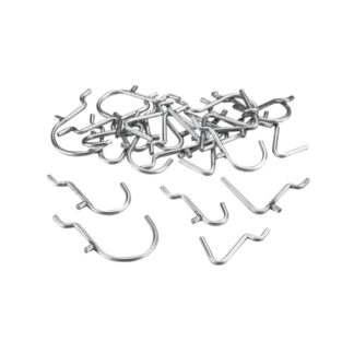 Onward 2349R Metal Utility Pegboard Hook, 26 Pack - Zinc