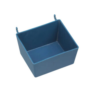 Onward 23502BC 3-3/8" x 2-15/16" Plastic Pegboard Storage Bin - Blue