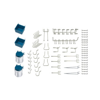 Onward 23792BC Plastic & Metal Pegboard Hook Kit, 43 Pack - Zinc