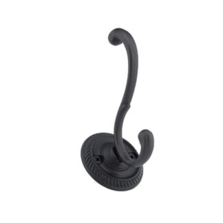 Onward 238MATV 4" Classic Metal Coat Hook - Matte Black