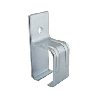 Onward 24651389XV 4-3/4" x 2" Single Steel Wall Mount Box Rail Bracket - Zinc
